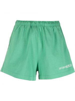 Trykt shorts Sporty & Rich grønn