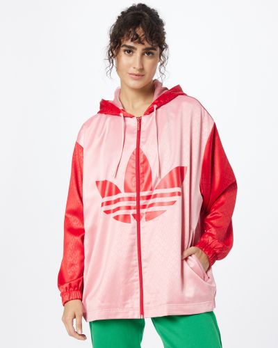Τζιν μπουφάν Adidas Originals κόκκινο