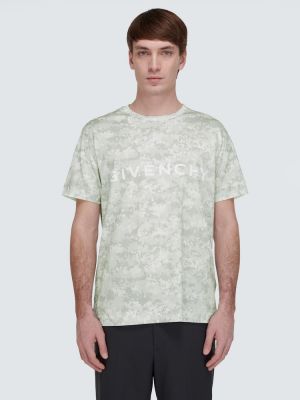 Bavlnené tričko s potlačou Givenchy sivá