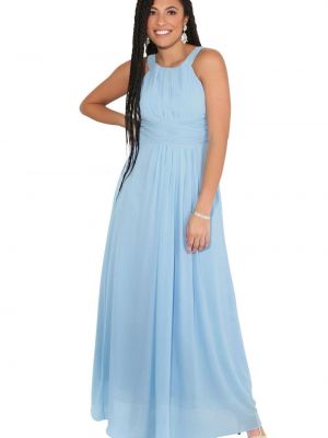 Шифоновое длинное платье Krisp синее