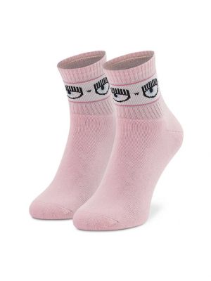 Чорапи Chiara Ferragni розово