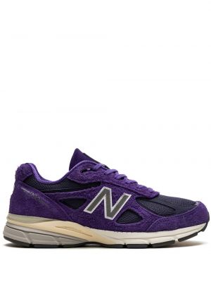 Süet sneaker New Balance 574 mor