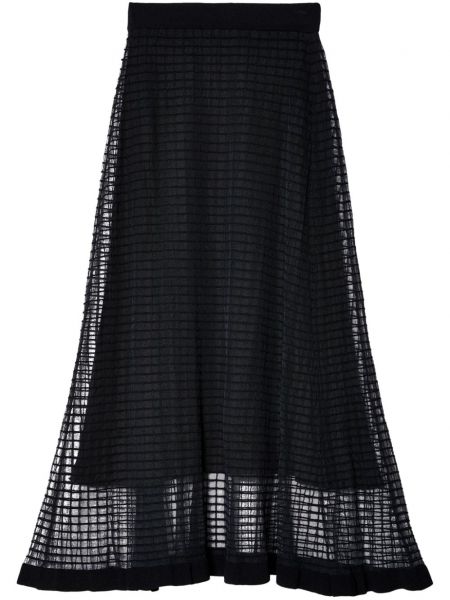 Midi φούστα με διαφανεια Cecilie Bahnsen μαύρο