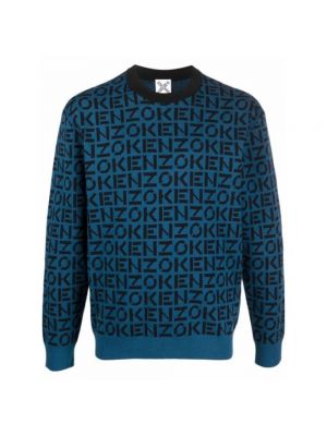Sweter Kenzo, niebieski