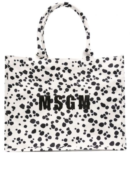 Shopping bag Msgm hvid