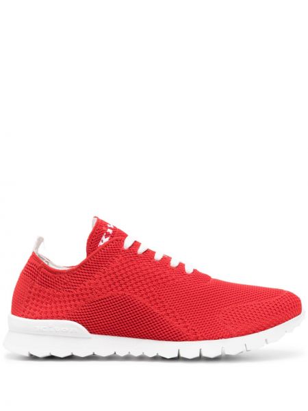 Sneakers di cotone Kiton rosso