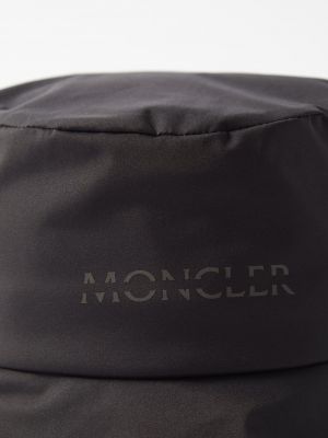 Нейлоновая шапка Moncler черная