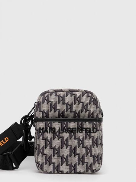 Чанта през рамо Karl Lagerfeld сиво
