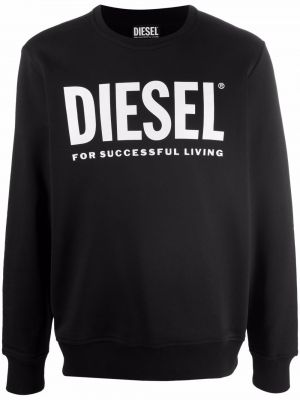 Sudadera con estampado Diesel negro