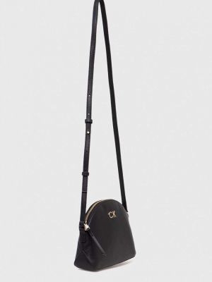 Torba na ramię w jednolitym kolorze Calvin Klein czarna