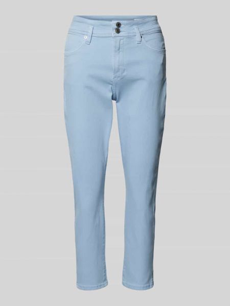 Obcisłe spodnie slim fit S.oliver Red Label niebieskie