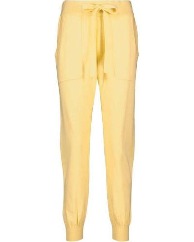 Spodnie sportowe z kaszmiru bawełniane Lee Mathews żółte