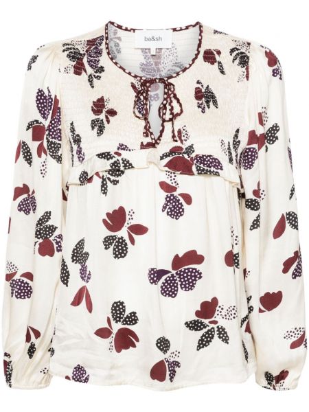 Bluză cu model floral cu imagine Ba&sh