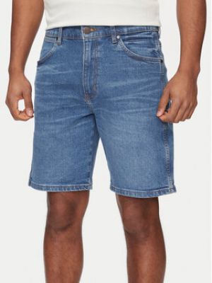 Shorts en jean large Wrangler bleu