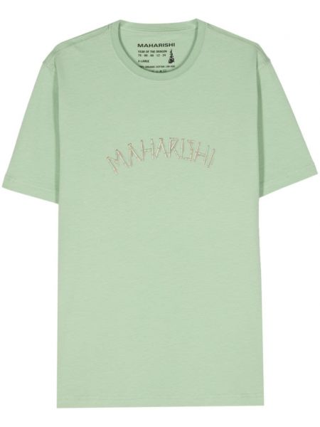 T-shirt en coton en bambou Maharishi vert