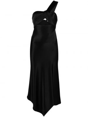 Sukienka midi asymetryczna Alice + Olivia czarna