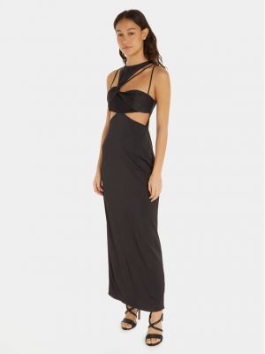 Вечерна рокля slim Calvin Klein черно