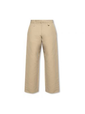 Pantalon en coton Jacquemus beige