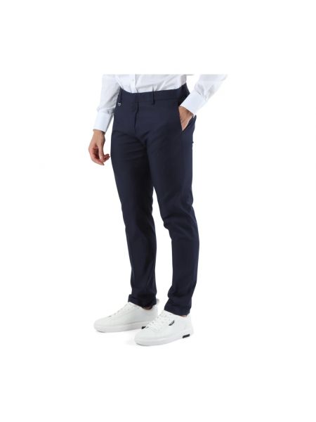 Pantalones slim fit de algodón de modal Antony Morato azul