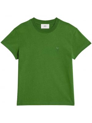 T-shirt de motif coeur Ami Paris vert