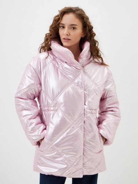 Утепленная демисезонная куртка Trendyangel розовая