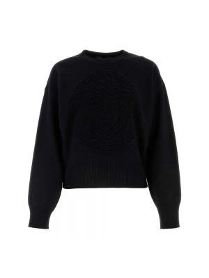 Sweter oversize Versace czarny