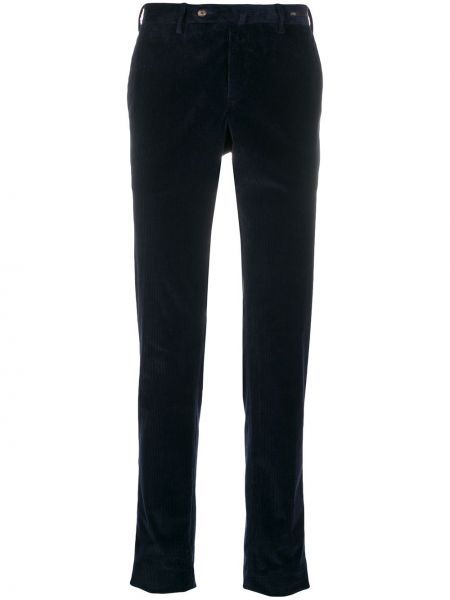 Pantalones chinos de pana slim fit Pt01 azul