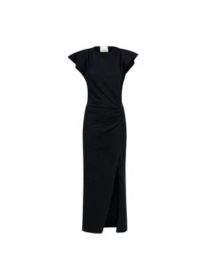Mini robe en coton avec manches courtes Isabel Marant étoile noir