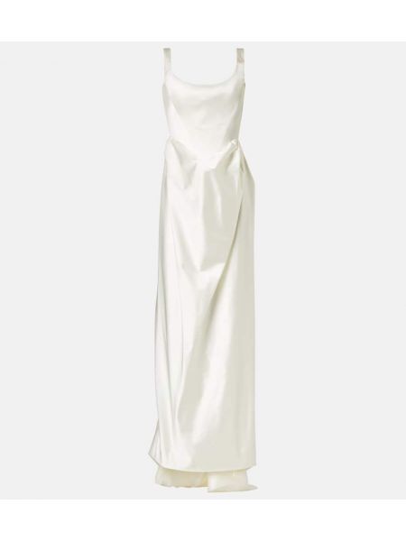 Satin maxi kjole Vivienne Westwood hvid