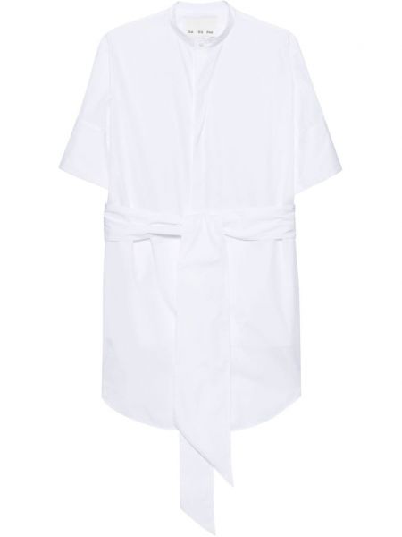 Φόρεμα με γιακά Sa Su Phi λευκό