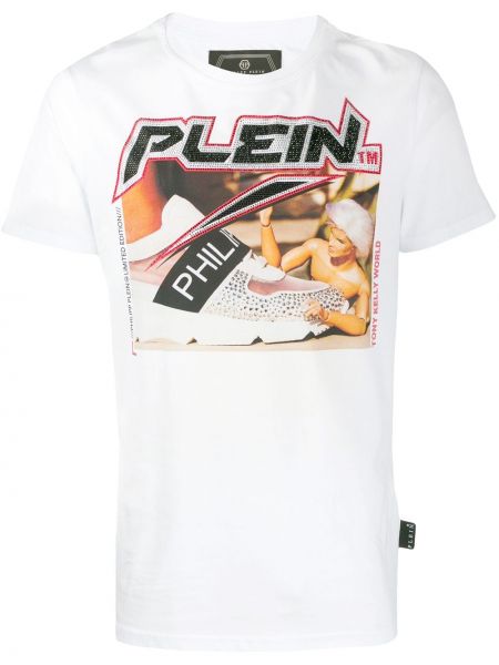 Camiseta con estampado Philipp Plein blanco