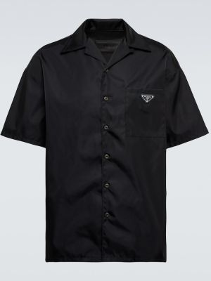 Košile z nylonu Prada Černá