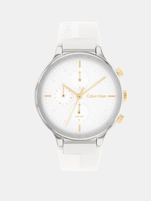 Relojes de malla Calvin Klein blanco