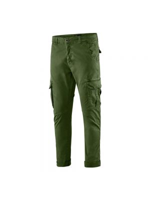 Obcisłe spodnie slim fit Bomboogie zielone