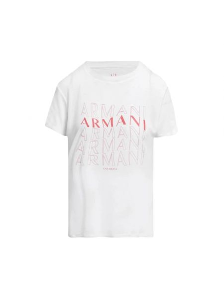 Koszulka casual Armani Exchange biała
