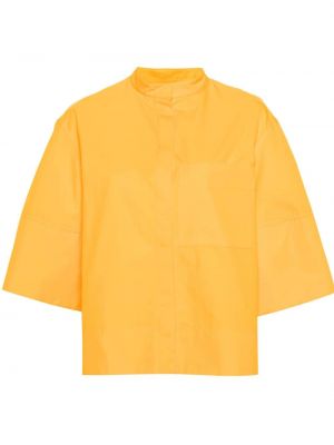 Kokvilnas krekls Jil Sander oranžs