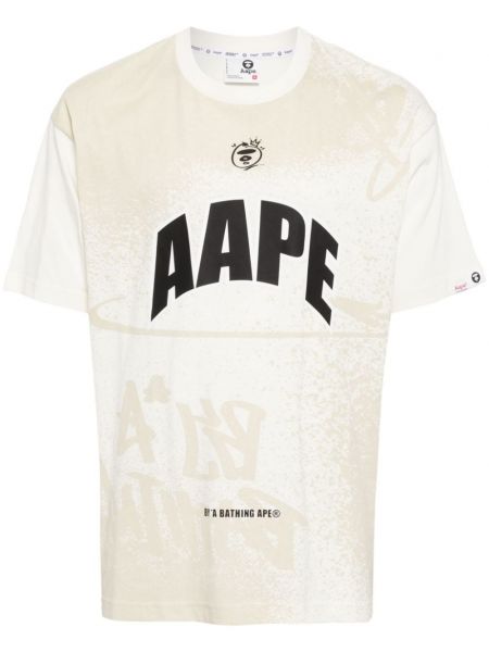 Baskılı pamuk tişört Aape By *a Bathing Ape® beyaz