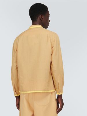 Camisa de lino de algodón Bode beige