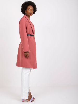 Kabát Fashionhunters ružová