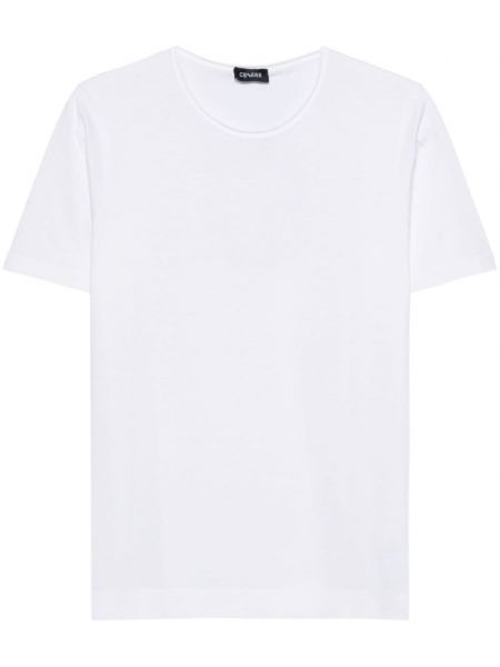 Einfarbige t-shirt aus baumwoll Cenere Gb weiß