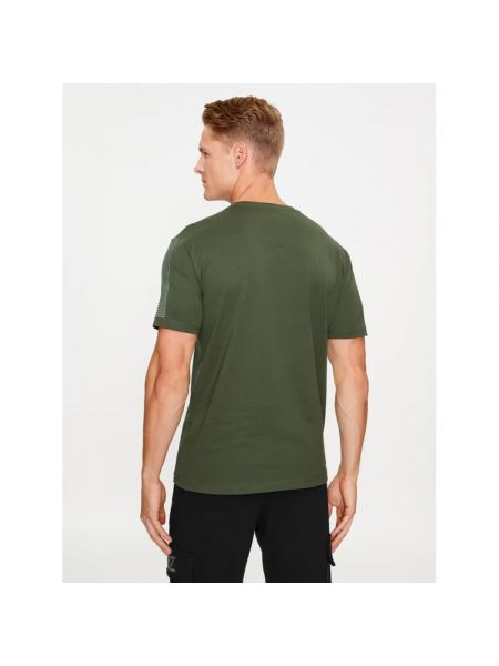 Casual t-shirt mit print Emporio Armani Ea7 grün
