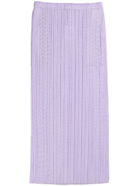 Jupe mi-longue plissé Pleats Please Issey Miyake violet
