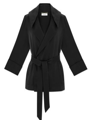 Черная блузка Saint Laurent