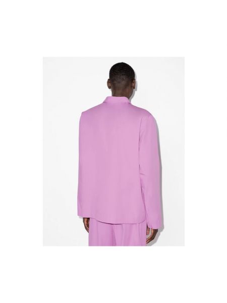 Camisa de algodón Tekla violeta