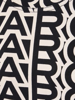 Kokvilnas t-krekls Marc Jacobs melns