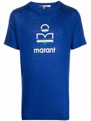 Camiseta con estampado Isabel Marant azul
