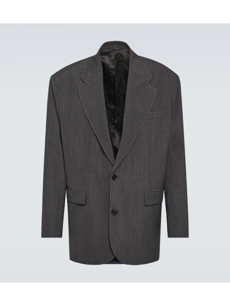 Costume blazer à rayures oversize Acne Studios gris