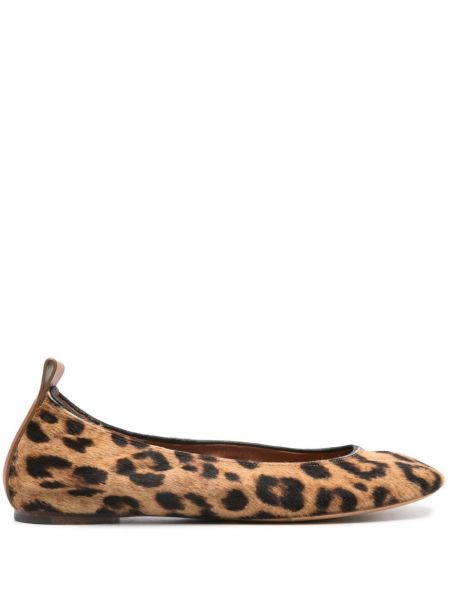 Nizki čevlji s potiskom z leopardjim vzorcem Lanvin