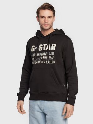 Džemperis su žvaigždės raštu G-star Raw juoda