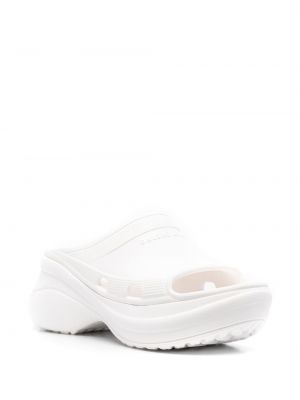 Sandales à plateforme Balenciaga blanc